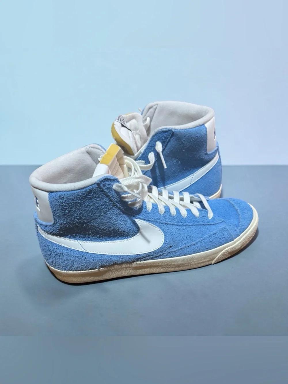 Nike Blazer Mid 77 Premium Suede Sneakers in University Blue White